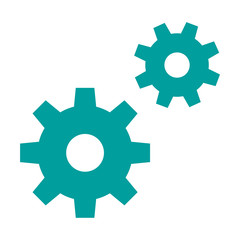 Two connected gear icon