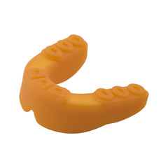 Sports mouth guard. Mouthguard isolated on white background