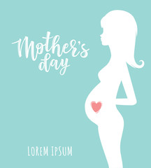 Obraz na płótnie Canvas Vector illustration of 'Mother's day' poster