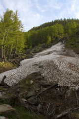 Glacial moraine at the Gran Paradiso National Park