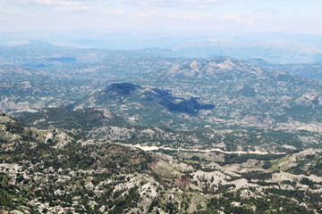 A view from Lovcen mountain, Kotor, Montenegro