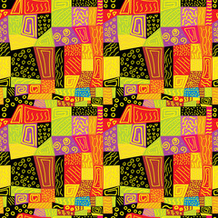 Seamless repeating ethnic pattern