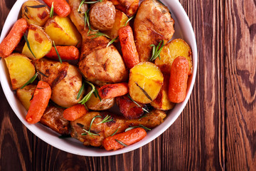 Roast chicken drumsticks