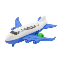 Airplane small toy isolated on white background