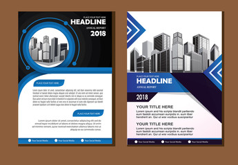 Business abstract vector template. Brochure design, cover modern layout, annual report, poster, flyer in A4 with colorful triangles, geometric shapes for tech, science, market with light background