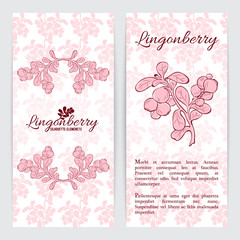 Lingonberry flyer template