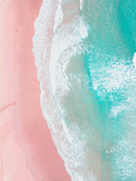 Aerial view of beach, Cronulla, New South Wales, Australia