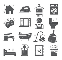 Cleaning and Housework icons