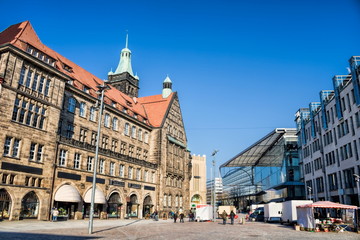 Fototapeta premium Chemnitz, Marktplatz