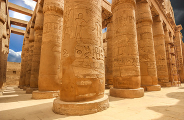 Ancient Temple of Karnak in Luxor, Egypt