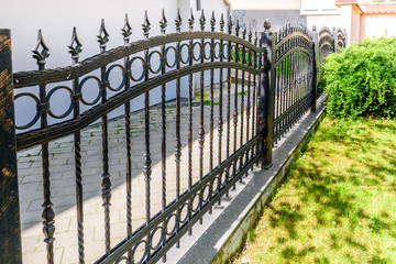 wrought iron fence