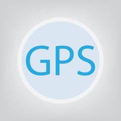 GPS (Global Positioning System) acronym- vector illustration