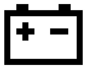 Automotive battery icon