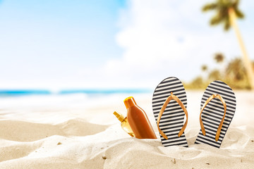 summer time on beach 