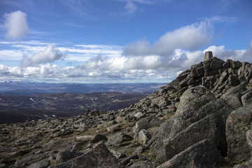 Mount Keen in Cairngorm Mountains. Angus, Aberdeenshire, Scotland, UK.