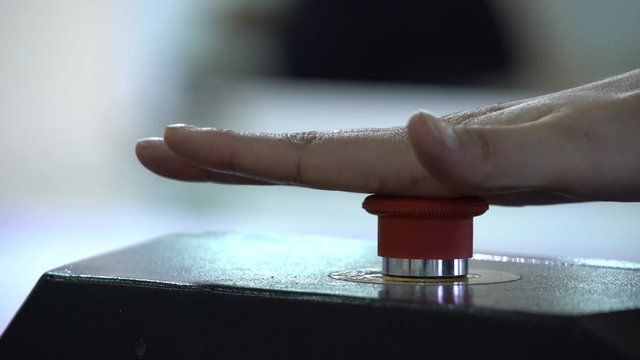 Pressing of the STOP button