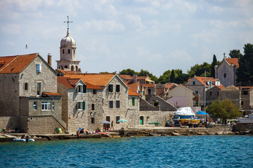 Small and beautiful town of Prvic Sepurine  on island Prvic, Croatia