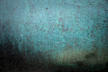Green Copper Patina Background Top View