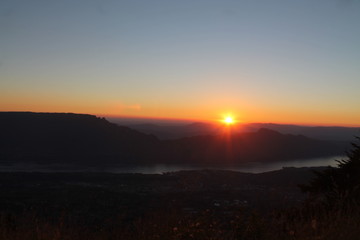 coucher de soleil Le Revard