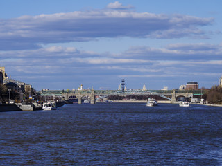 River, city landscape