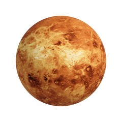 Obraz na płótnie Canvas 3D Rendering Planet Venus isolated on white