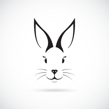 Cute Bunny with big ears. Vector illustration.