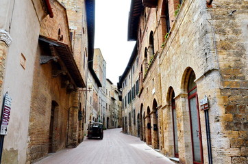 San Gimignano a medieval town in Tuscany, Italy 