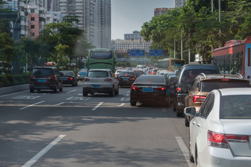 traffic jam on main street