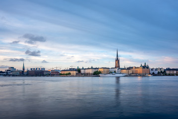 Fototapeta premium Widok na Gamla Stan w Sztokholmie, Szwecja.