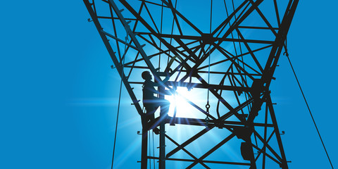 pylône électrique - électricité - haute tension - ligne électrique - câble - réseau électrique