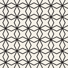 Vector seamless geometric pattern. Simple abstract lines lattice. Repeating elements stylish background