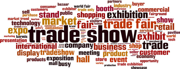 Trade show word cloud