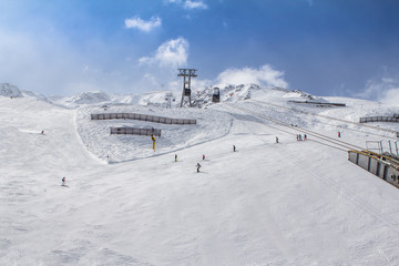 Obraz premium Beatifull slope in the Alps
