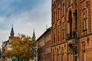 Obraz premium old Town buildings in Aachen, Germany