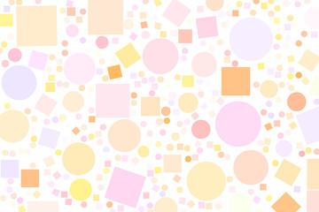 Abstract colored ellipse & square box shape pattern. Creative, cover, geometric & drawing.