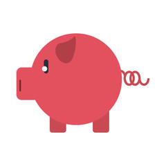 Piggy money saving symbol vector illustration graphic design