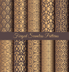 Golden Patterns Forged Vintage Design