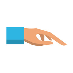 Hand isolated cartoon vector illustration graphic design