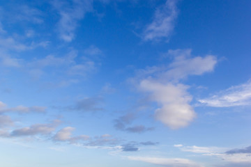 Blue sky background