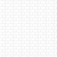 Seamless pattern of White brick wall for background.