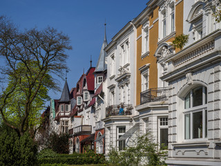 Obraz premium Belle Epoque Architektur Oderfelder Strasse in Hamburg