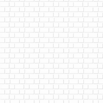Seamless pattern of White brick wall for background. © Forrest9