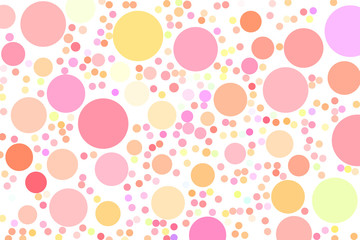 Abstract colored circles, bubbles, sphere or ellipses shape pattern. Messy, round, canvas & design.