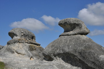 Fototapeta na wymiar Elephant Rocks in Duntroon, South Island, New Zealand