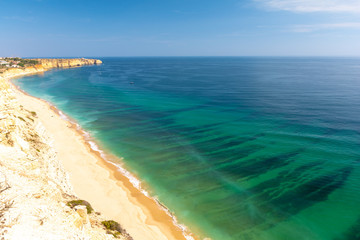 Fototapeta na wymiar view on Atlantic ocean from Algarve, southern Portugal
