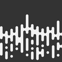 Halftone transition pattern background. Irregular rounded lines. Vector illustration.