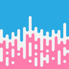 Halftone transition pattern background. Irregular rounded lines. Vector illustration.