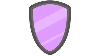 Shield icon logo, safety and security concept pink