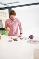 Young man in the kitchen