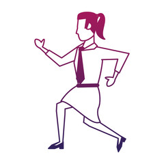 Business woman cartoon vector illustration graphic design
